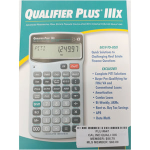Qualifier Plus IIIx Calculator